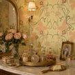 Load image into Gallery viewer, Victorian Botanical Iris Floral Peel and Stick and Traditional Wallpaper
