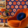 Load image into Gallery viewer, Gretta Gardens Floral Retro Peel and Stick and Traditional Wallpaper
