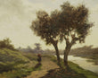 Load image into Gallery viewer, Landscape with Two Trees, by Paul Joseph Constantin Gabriel, circa 1860-1867
