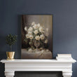 Load image into Gallery viewer, Moody Vintage White Roses Floral Still Life
