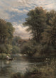 Load image into Gallery viewer, On the Thames, by Alfred Augustus Glendening, circa 1875
