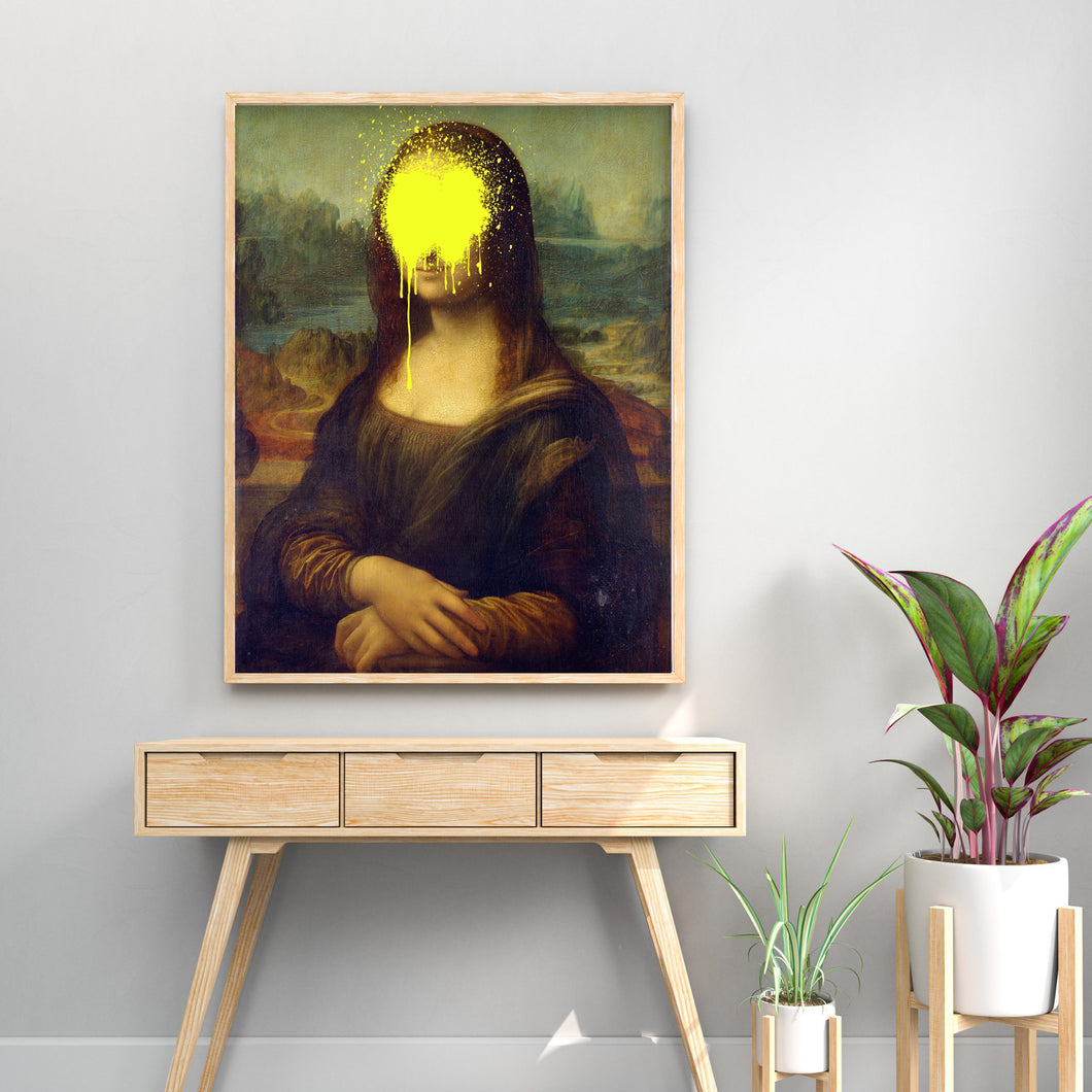 Mona Lisa Altered Art Maximalist Wall Art Print