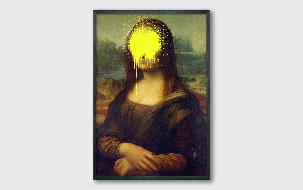 Mona Lisa Altered Art Maximalist Wall Art Print