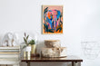 Load image into Gallery viewer, Abstract Jungle Elephant Abstract Wall Art Print
