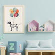 Load image into Gallery viewer, Dalmatian Dog with Watercolor Balloons Wall Art Print
