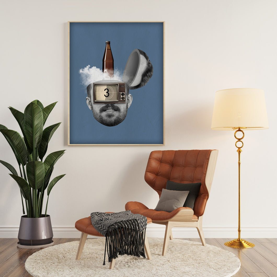 Surrealism Open Head Contemporary Wall Art