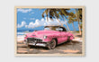 Load image into Gallery viewer, Vintage Car on the Beach Wall Art Print
