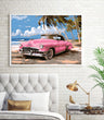 Load image into Gallery viewer, Vintage Car on the Beach Wall Art Print
