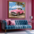 Load image into Gallery viewer, Vintage Car on the Beach Wall Art Print
