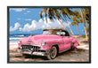 Load image into Gallery viewer, Vintage Car on the Beach Wall Art Print
