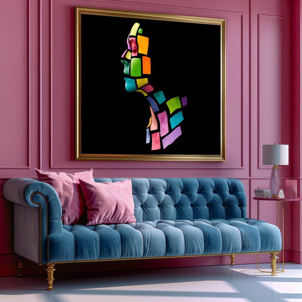 Abstract Painted Lady Wall Art Print