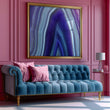 Load image into Gallery viewer, Agate Purple Abstract Wall Art Print

