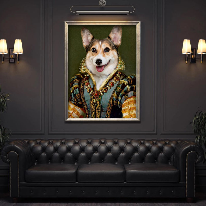 Altered-Art Royal Dog Wall Art Print