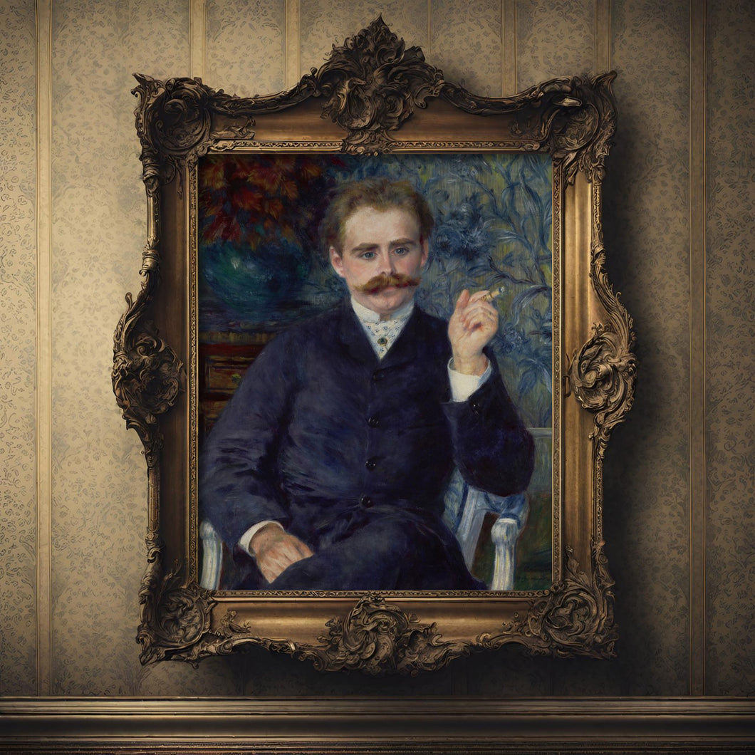 Portrait of French Music Composer Albert Cahen d'Anvers, by Pierre-Auguste Renoir, circa 1881