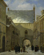 Load image into Gallery viewer, The Gevangenpoort The Hague, by Johannes Adrianus Van Der Drift, circa 1820-30
