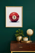 Load image into Gallery viewer, 7 Ball Billiard Ball Abstract Wall Art Print
