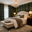 Load image into Gallery viewer, Chiswell Court Moody Botanical Art Nouveau Wallpaper Peel and Stick and Traditional Wallpaper

