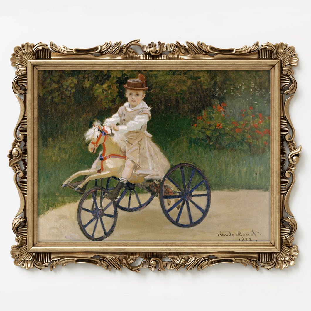 Jean Monet on his Hobby Horse, by Claude Monet, circa 1872