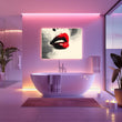 Load image into Gallery viewer, Eclectic Woman&#39;s Lips Abstract Wall Art Print
