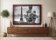 Load image into Gallery viewer, Cherub Statue with Eiffel Tower Photograph Wall Art Print
