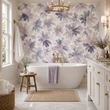 Load image into Gallery viewer, Sabine Purple Abstract Floral Watercolor Peel and Stick and Traditional Wallpaper
