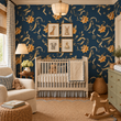 Load image into Gallery viewer, Pippit Drive Dark Floral Peel and Stick and Traditional Wallpaper
