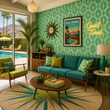Load image into Gallery viewer, Bright Street Mid Century Modern Atomic Peel and Stick and Traditional Wallpaper
