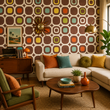 Load image into Gallery viewer, Archie Bold Mid-Century Modern Peel and Stick and Traditional Wallpaper
