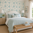 Load image into Gallery viewer, Shelby Lane Blue Floral Peel and Stick and Traditional Wallpaper
