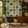 Load image into Gallery viewer, Azof Street Mid-Century Modern Atomic Peel and Stick and Traditional Wallpaper
