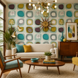 Load image into Gallery viewer, Azof Street Mid-Century Modern Atomic Peel and Stick and Traditional Wallpaper
