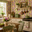 Load image into Gallery viewer, Abbey Orchards Victorian Floral Peel and Stick and Traditional Wallpaper
