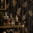 Load image into Gallery viewer, Arlo Crescent Art Deco Botanical Peel and Stick and Traditional Wallpaper
