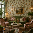 Load image into Gallery viewer, Corrine Victorian Botanical Chinoiserie Floral  Peel and Stick and Traditional Wallpaper
