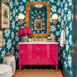 Load image into Gallery viewer, Sutton Lane Blue Floral Peel and Stick and Traditional Wallpaper

