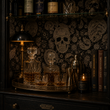 Load image into Gallery viewer, Tower Place Gothic Skull Peel and Stick and Traditional Wallpaper
