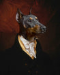 Load image into Gallery viewer, Altered Art Royal Dog Portrait Wall Art Print
