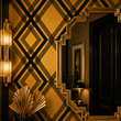 Load image into Gallery viewer, Carmello Art Deco Gold Glam Geometric Peel and Stick and Traditional Wallpaper
