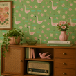 Load image into Gallery viewer, Park View Tropical Retro Peel and Stick and Traditional Wallpaper
