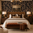 Load image into Gallery viewer, Cicerly Road Gold Leaves Peel and Stick and Traditional Wallpaper
