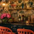 Load image into Gallery viewer, Layla Tropical Botanical Butterfly Peel and Stick and Traditional Wallpaper
