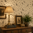 Load image into Gallery viewer, Pheasant Grove Beige Victorian Pheasant Peel and Stick and Traditional Wallpaper
