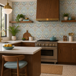 Load image into Gallery viewer, Cecilia Road Victorian Blue Damask Peel and Stick and Traditional Wallpaper
