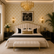 Load image into Gallery viewer, Astel Avenue Gold Art Deco Peel and Stick and Traditional Wallpaper
