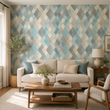 Load image into Gallery viewer, Chelly Modern Diamond Soft Geometric Pattern Peel and Stick and Traditional Wallpaper
