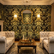 Load image into Gallery viewer, Chiswell Court Moody Botanical Art Nouveau Wallpaper Peel and Stick and Traditional Wallpaper

