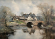 Load image into Gallery viewer, Vintage European Country Home with Bridge
