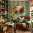 Load image into Gallery viewer, Camila Road Vintage Blue Floral Peel and Stick and Traditional Wallpaper
