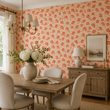 Load image into Gallery viewer, Clara Rose Victorian Shabby Chic Pink Roses Peel and Stick and Traditional Wallpaper
