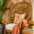 Load image into Gallery viewer, Vyner Place Orange Botanical Peel and Stick and Traditional Wallpaper
